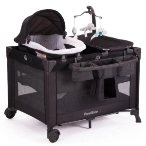👶 All-in-One Nursery Center: Unisex Baby Playard with Bassinet & Changing Table, 0-36 Months 🌟