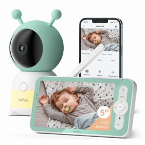 👶 Keep an Eye on Your Little One: 2K Video Baby Monitor with Remote PTZ, Motion Detection, and Night Vision 📹