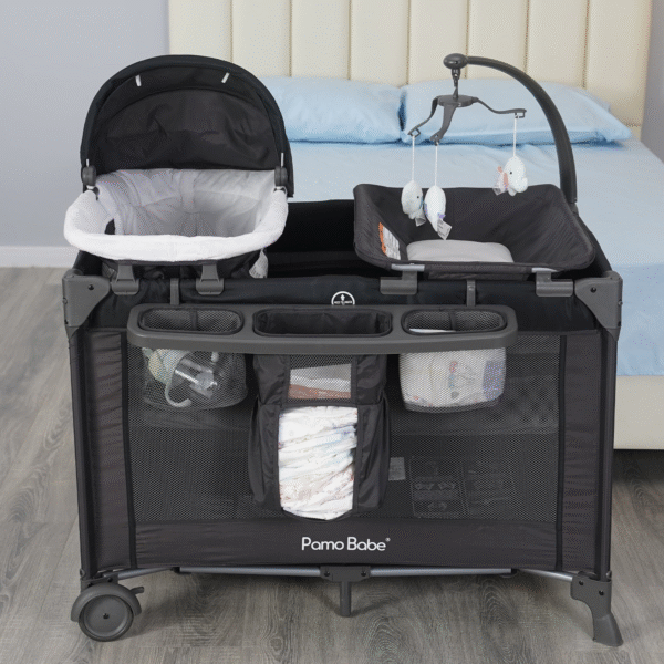 👶 All-in-One Nursery Center: Unisex Baby Playard with Bassinet & Changing Table, 0-36 Months 🌟 - Image 7