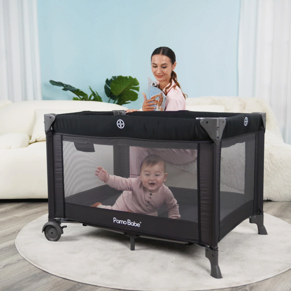 👶 All-in-One Nursery Center: Unisex Baby Playard with Bassinet & Changing Table, 0-36 Months 🌟 - Image 3