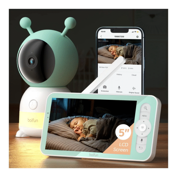 👶 Keep an Eye on Your Little One: 2K Video Baby Monitor with Remote PTZ, Motion Detection, and Night Vision 📹 - Image 2