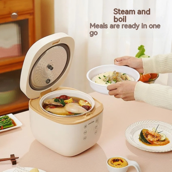 🏠 Intelligent Multi-Function Rice Cooker Home Cooking Made Easy: Versatile Rice Cooker with 490W Power and Multiple Functions 🍽️ - Image 6