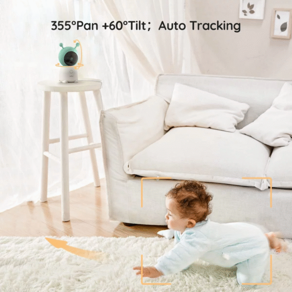 👶 Keep an Eye on Your Little One: 2K Video Baby Monitor with Remote PTZ, Motion Detection, and Night Vision 📹 - Image 6