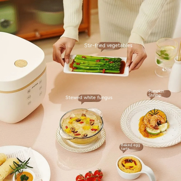 🏠 Intelligent Multi-Function Rice Cooker Home Cooking Made Easy: Versatile Rice Cooker with 490W Power and Multiple Functions 🍽️ - Image 7