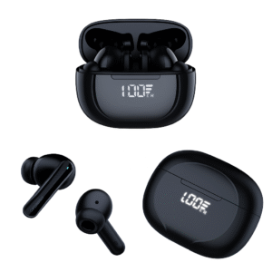 LED Pro Wireless Earbuds – Clear Sound & Futuristic Style