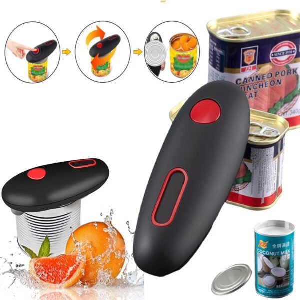 Electric Can Opener Automatic Jar Bottle Can Machine One Touch Portable Kitchen Hand Free Opening Opener Tool Gadgets - Image 4
